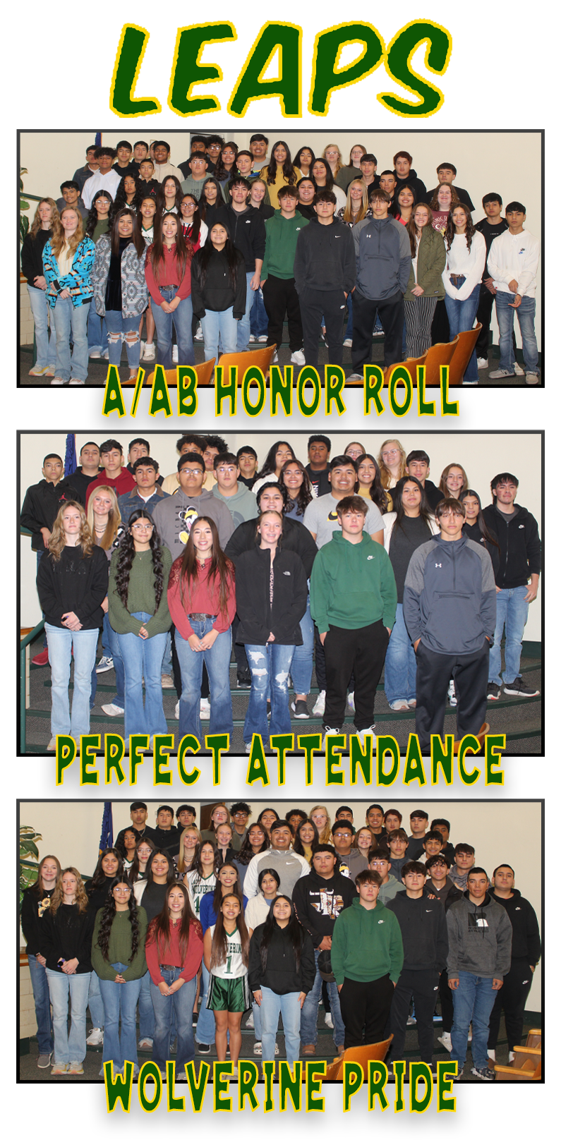 Springlake Earth High School Leaps 2nd 6 Weeks